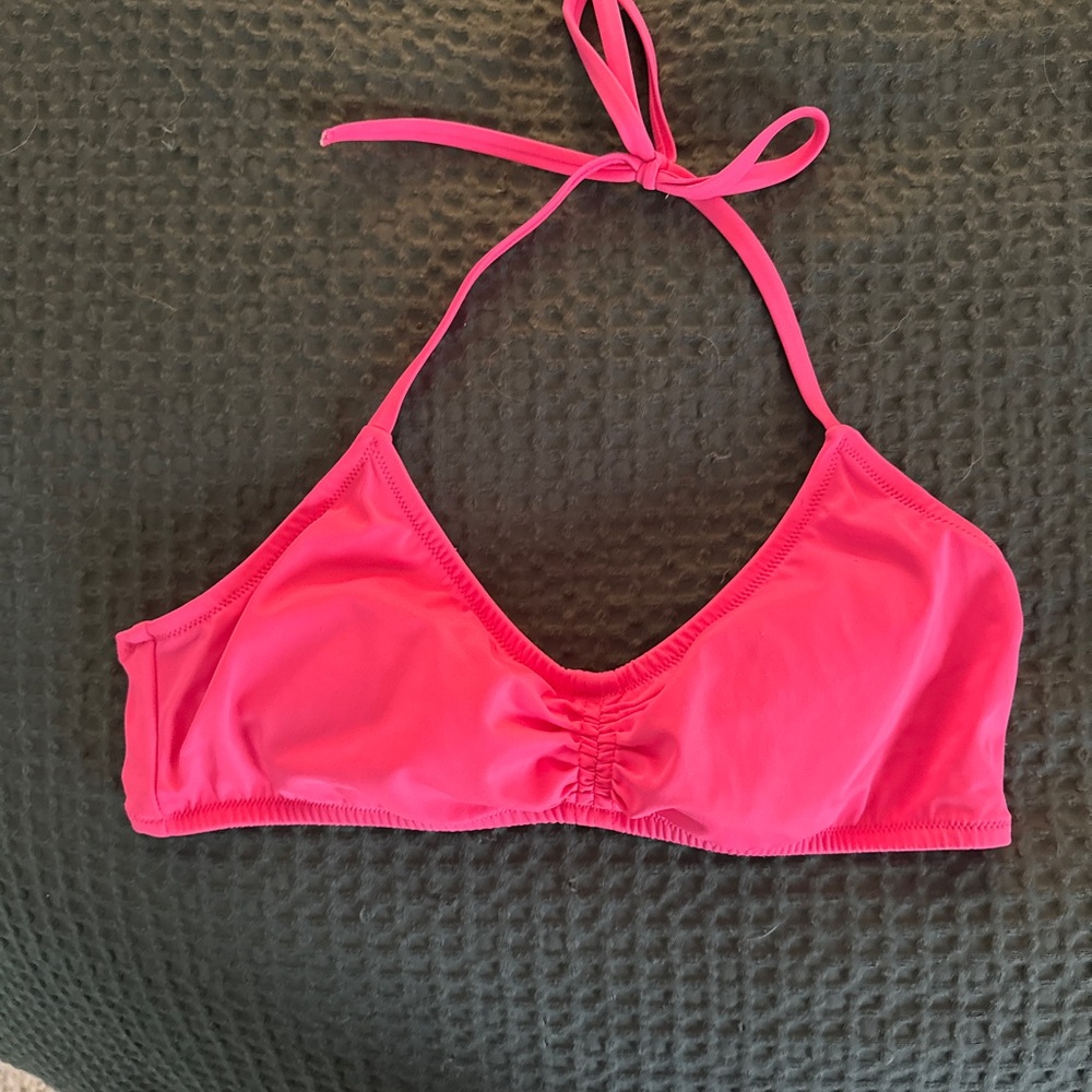 Victoria's Secret Hot Pink Halter Bikini Top